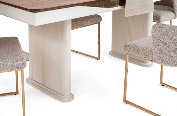 Stull Iesszëmmerstull Kichenstull Luxus Beige Modern Tresenstull