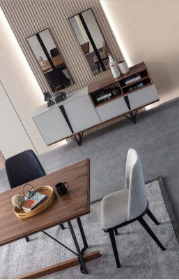 Luxus Anrichte Sideboard Schaf Kommode Holzschaf Holz Wäiss