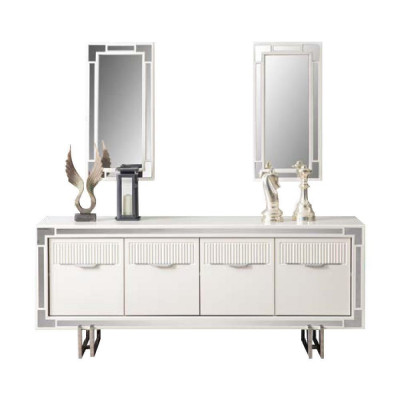 Sideboard Wäiss Schaf Kommode Holzschaf Holz Iesszëmmer