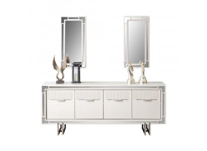Sideboard Wäiss Schaf Kommode Holzschaf Holz Iesszëmmer