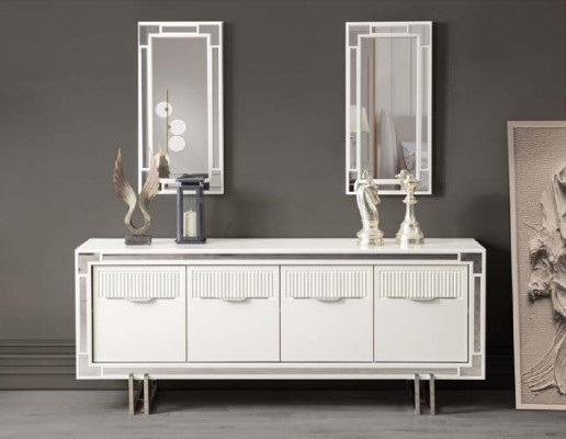 Sideboard Wäiss Schaf Kommode Holzschaf Holz Iesszëmmer