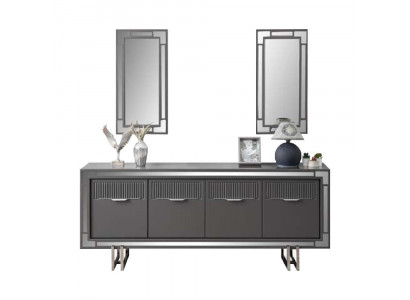 Holzschaf Anrichte Sideboard Gri Schaf Kommode Holz Iesszëmmer