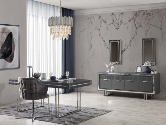 Holzschaf Anrichte Sideboard Gri Schaf Kommode Holz Iesszëmmer