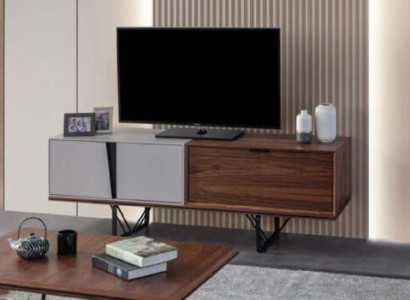 Wunnzëmmer Sideboard TV Stänner RTV Lowboard brong Holz Dësch Miwwel