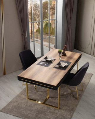 Holz Dësch Iesszëmmerdësch Iessdësch Dësch Iesszëmmer Iesseck Holz Braun