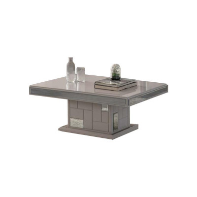 Luxus Sofa-Dësch Couchtisch Kaffisdësch Bäizäitdësch Holz Wäiss Dësch