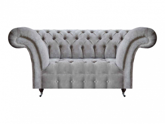 Designer Sofa Couch Zweisëtzer Gepolstert Chesterfield Polstermöbel Wunnzëmmer