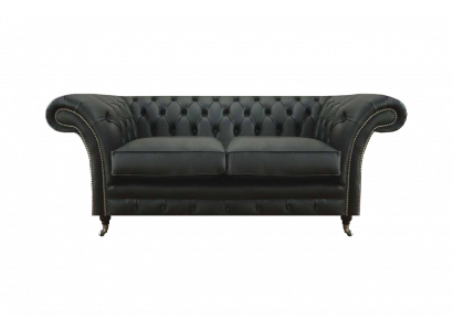Zweesëtzer Sofa Chesterfield Wunnzëmmer Modern Textil Ariichtung Polstermöbel