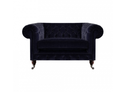 Wunnzëmmer Fotell Polster Sëtz Luxus Textil Chesterfield Neie Miwwelstéck