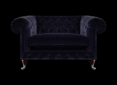 Wunnzëmmer Fotell Polster Sëtz Luxus Textil Chesterfield Neie Miwwelstéck