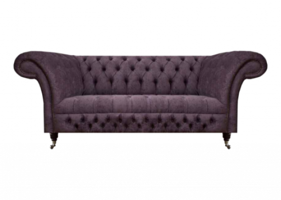 Chesterfield Sofa Zweesëtzer Wunnzëmmer Canapé Luxus Polster Stoff Textil