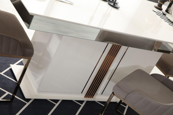 Neiheet Iesszëmmer Set Iessdësch 4x Still Anrichte Sideboard 7 Stéck.