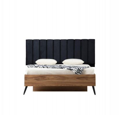 Bettgestell Bett 180 x 200 cm Bett Schlofzëmmer Bettgestelle Braun Holz
