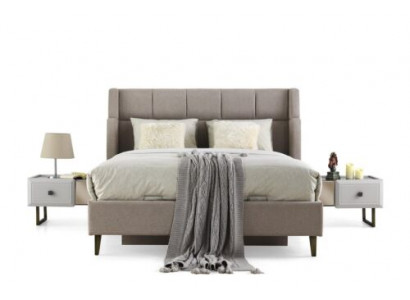 Grouss-Schlofkummer Miwwel Designer Duebelbett Holz Nuetsdëscher 3 Stéck Set