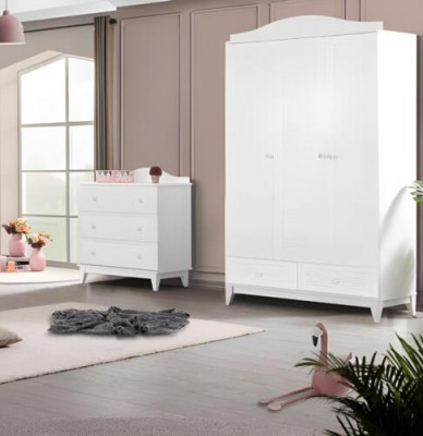 Kannerzëmmer Set Luxus Schaf Modern Kommode nei Schlofkummer Miwwelen nei