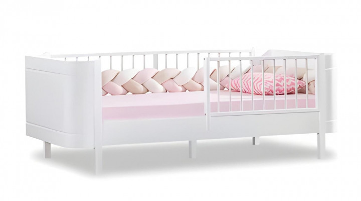 Modern Jugendzëmmer Kannerzëmmer Wäiss Set luxuriéis Bett Kleederschaf