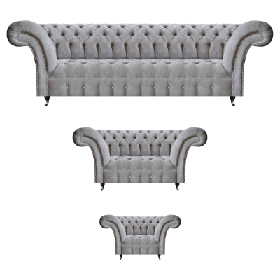 Nei Sofagarnitur Sofasen Couches Polstermiwwel Designer Chesterfield Wunnzëmmer