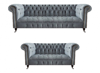 Wunnzëmmer Luxus Gro Chesterfield Fauteuil Neien Dräisëtzer Sofa Canapé
