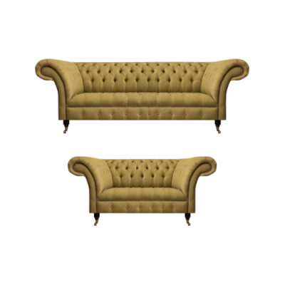 Luxus Miwwelen Sofagarnitur Couch Sofa Polsterset Garnitur Chesterfield