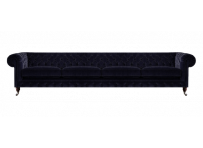 Nei Véiersëitzer Canapé Couch Polsterméiwelen Wunnzëmmer Polster Textil Chesterfield