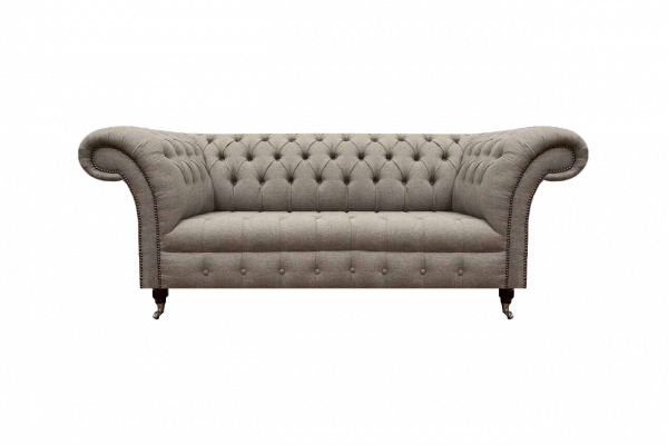 Polstermébel Wunnzëmmer Dräisëtzer Sofa Couch Textil Ariichtung Chesterfield