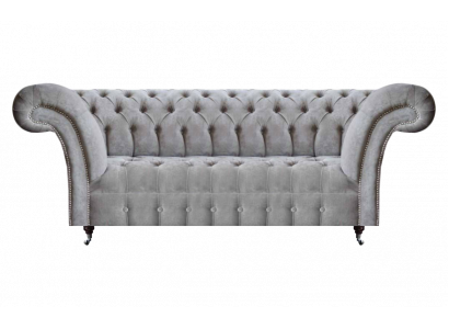 Modern Wunnzëmmer Dräisëtzzer Sofa Polsteritz Gro Couch Chesterfield