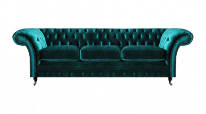 Chesterfield Sofa, Dräi-Sëtz Couch, Polsterméibel, Wunnzëmmer, Nei Miwwelen