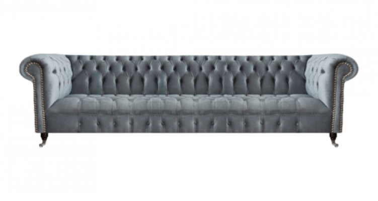 Chesterfield Luxus Véiersëtzer Grous Sofa Couch Wunnzëmmer Ariichtung