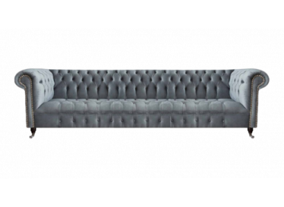 Chesterfield Luxus Véiersëtzer Grous Sofa Couch Wunnzëmmer Ariichtung