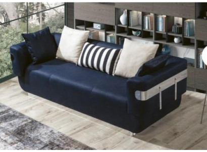 Dräisëtzer Canapé Stoff Sofa Couchen Miwwelen Textil 230cm Stoffcanapé Sofas