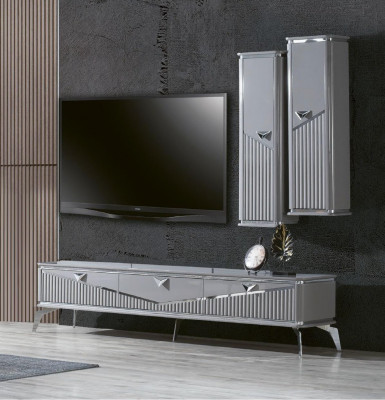 Groe modernes Iesszëmmer Set 4x Stull Spigel Sideboard Regal 9 Deeler