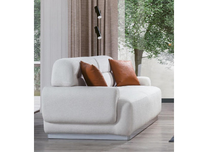 Dräisëtzer Couch Stoff Sofa Couchen Miwwelen Textil 230cm Stoffcouch Sofas