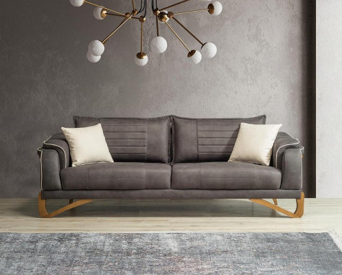 Canapé-Set Sofa Set 3+3+1+1 Sëtz Polster Set Miwwelen Sëtzkëssen 4-Deeler-Set