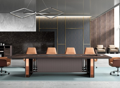 Büro Bürosmiwwel Dëscher Reuniouns Konferenzdëscher Ariichtung Dësch 360cm nei