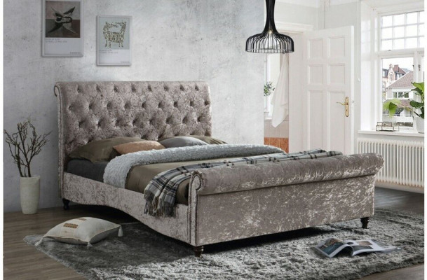 Luxus Chesterfield Knäppercher Better Schlofzëmmer Design Miwwelen Bett Duebel Hotel Nei