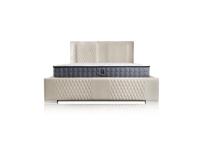 Bett Beige Duebelbett Modern Luxus Bett Matrial Schlofstuff Modern Neien