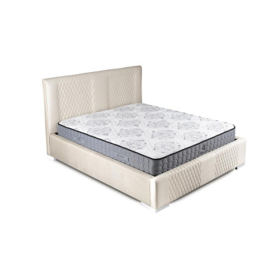 Bett Beige Duebelbett Modern Luxus Bett Matrial Schlofstuff Modern Neien