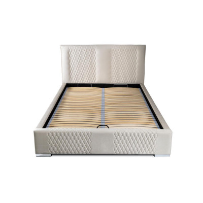 Bett Beige Duebelbett Modern Luxus Bett Matrial Schlofstuff Modern Neien