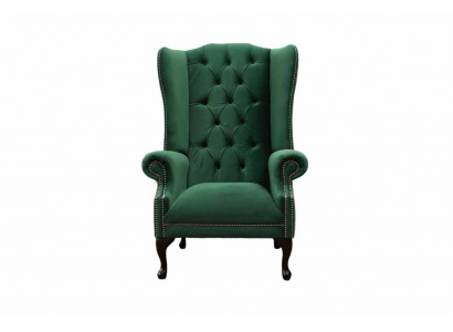 Grénge Ouerfauteuil Fauteuil Design Polstersofa Chesterfield Stoff Wunnzëmmer