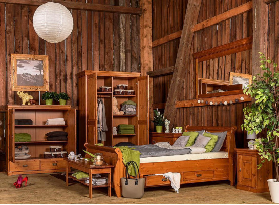 Kleederasch Schlofzëmmer Miwwelen Design Italienesch Nei Holz Schaf Schief