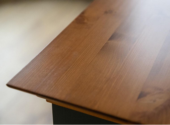 Wunnwand Holz Kommode + RTV Säitendësch Italienesch Landhaus Miwwelen 3-Teile Set Nei