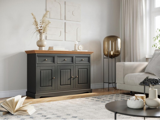 Designer Kommoden Schaf Holz Héichglanz XXL Grouss Luxus Schaf Regal Neit Kommode