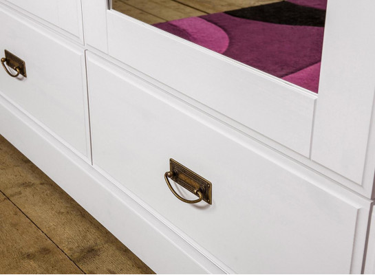 Kleederschaf Landhausstil Schaf Kleeder Schief Kabinett Holz Miwwelen Wäiss Regal