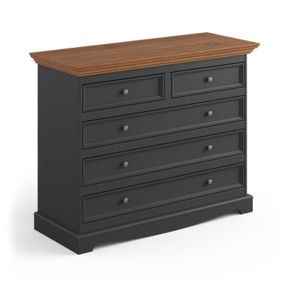 Wunnzëmmer Regal Holz Luxus Modern Schwarz XXL Kommod Side Low Board Schaf