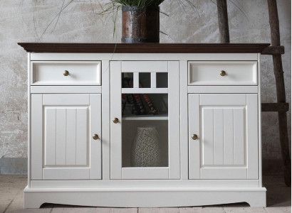 Schaf Holz Schief Wonstzëmmer Kommode Vitrin Klassesch Kommode Kommoden