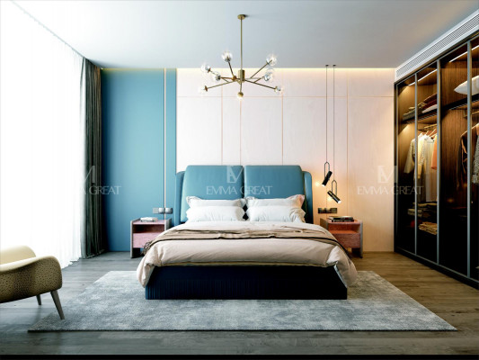 Bett 3tl. Schlofkummer Set Design Luxus Schlofkummer Hotel Miwwelen 2x
