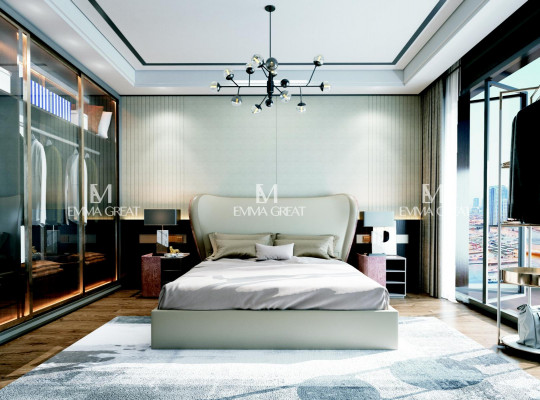 Bett Këssen Design Luxus Duebel Better Bestietnes-Schlofzëmmer Lieder Hotel Bett