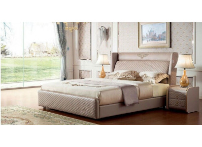 Bett Nopeschdësch 3 tlg. Schlofzëmmer Set Design Modern Luxus Better Grupp Lieder