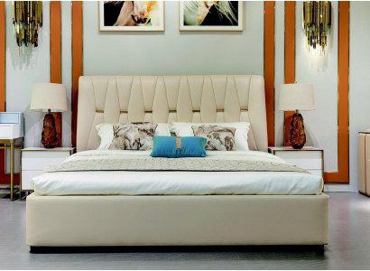 Bett Këssen Design Luxus Metall Duebel Hotel Better Bestiet Schlofzëmmer Textil