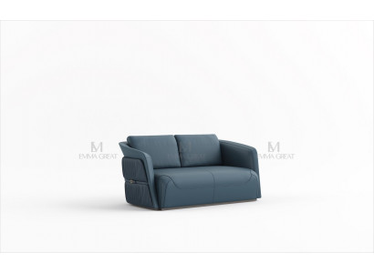 Zwee-Sëtz Design Sofa 2 Sëtz Canapé Polster Garnitur Sofas Canapé Blo Luxus